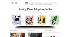 Desktop Screenshot of lovingpawsadoptioncenter.com